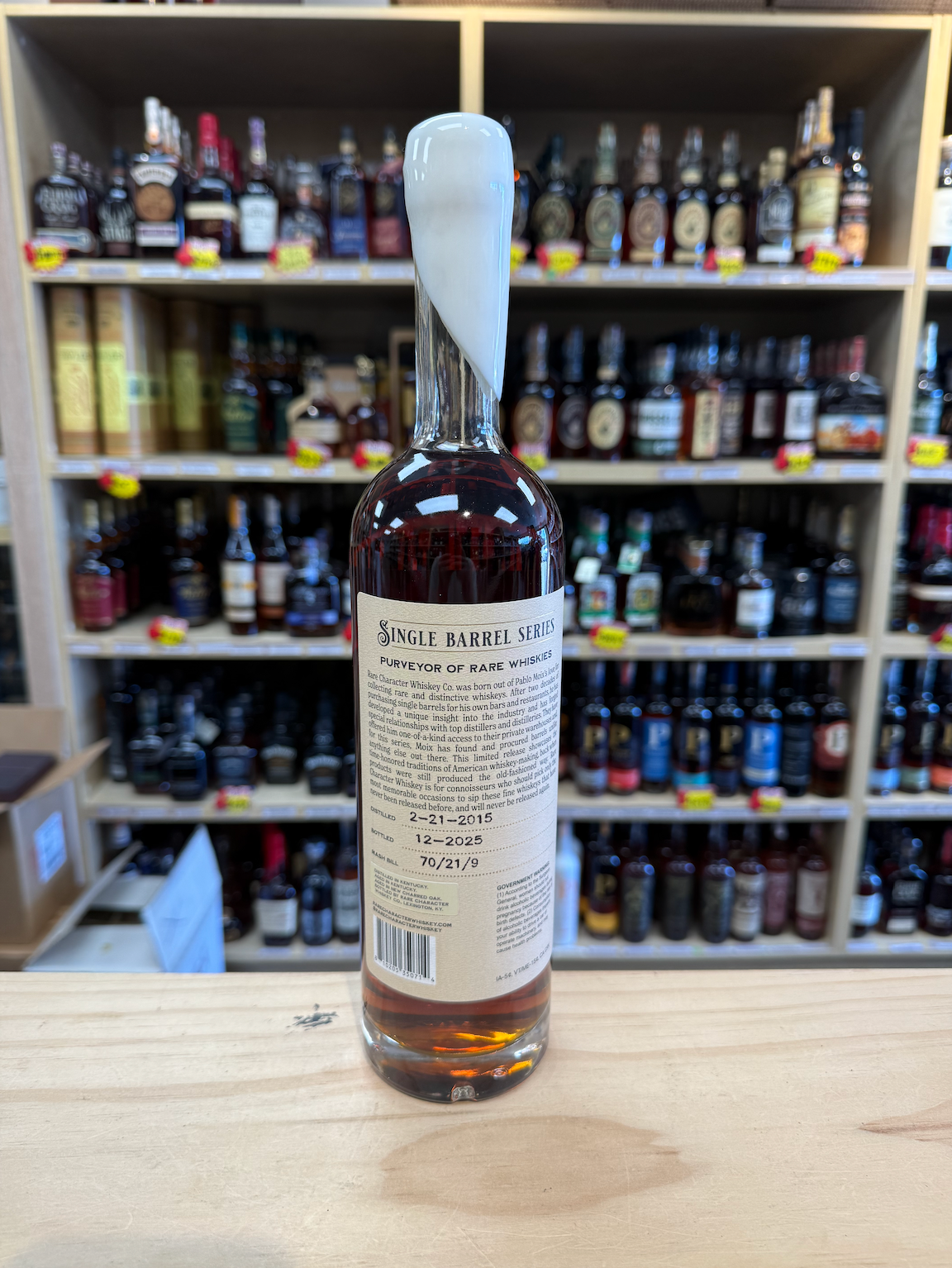 Rare Character Single Barrel Bourbon Store Pick BRW-3153 | Feng